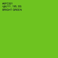 #6FC321 - Bright Green Color Image
